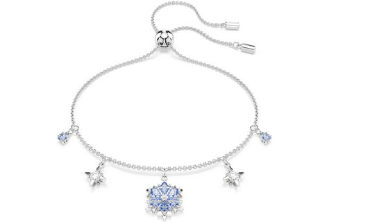 Swarovski 5734244 Braccialetto Magic Fiocco Di Neve Blu Placcato rodio
