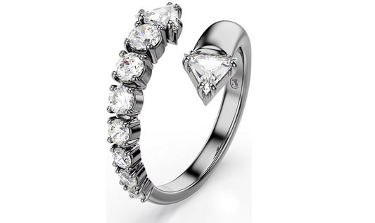 Swarovski 5723187 Anello aperto Sublima Taglio misto Bianco Taglia 52