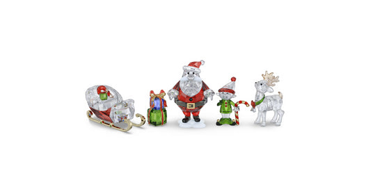 Swarovski 5713797 Holiday Cheers Set Storia di Babbo Natale
