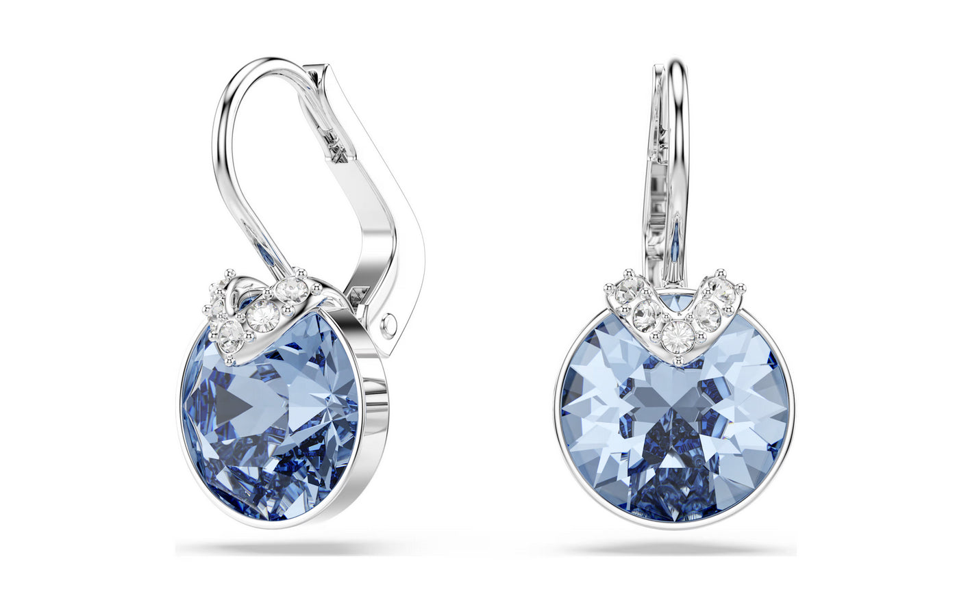 Swarovski 5734234 Orecchini pendenti Bella V Taglio Round Blu Placcato rodio
