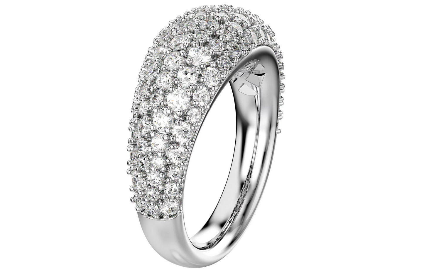 Swarovski 5737596 Anello Sublima Bianco Placcato rodio Taglia 58