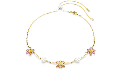 Swarovski 5732388 Collana Idyllia Crystal Pearl Taglio misto Fiore Multicolore