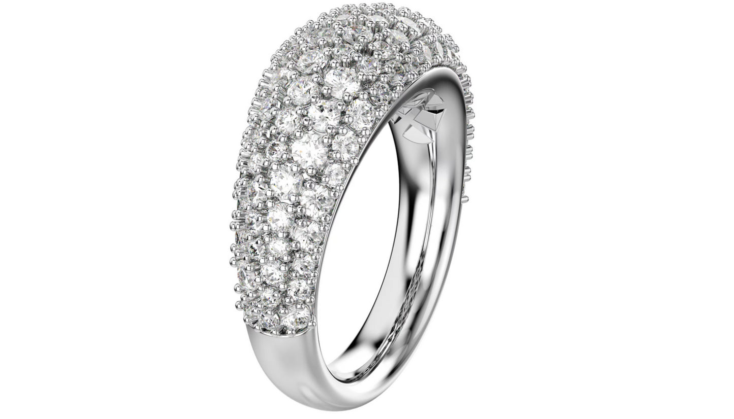 Swarovski 5737599 Anello Sublima Bianco Placcato rodio taglia 60