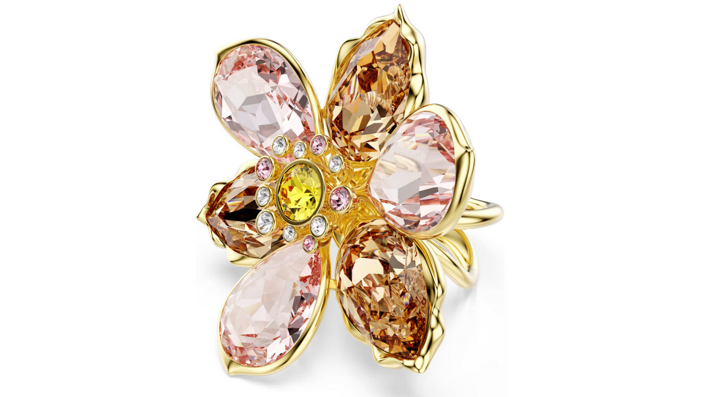 Swarovski 5736224 Anello con motivo Idyllia Taglio misto Fiore taglia 52