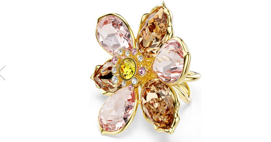Swarovski 5736222 Anello con motivo Idyllia Taglio misto Fiore taglia 60
