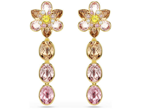 Swarovski 5732381 Orecchini pendenti Idyllia Taglio misto Fiore Multicolore