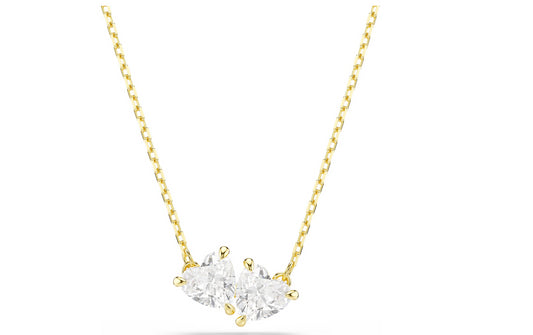 Swarovski 5733475 Collana Mesmera Cuore Bianca Placcato color oro