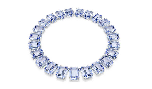 Swarovski 5714397 Collana Millenia Cristalli oversize Taglio ottagonale Blu