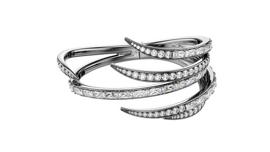 Swarovski 5709271 Bracciale rigido The Vienna Collection Piuma Bianco taglia M