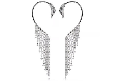 Swarovski 5714555 Orecchini ear cuff The Vienna Collection Cigno Bianchi