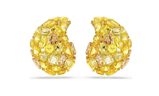 Swarovski 5723383 Orecchini a clip Gema Gialli Placcato color oro