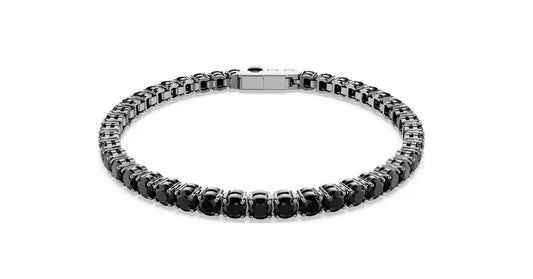 Swarovski 5696033 Bracciale Tennis Matrix Taglio Round Nero taglia XL