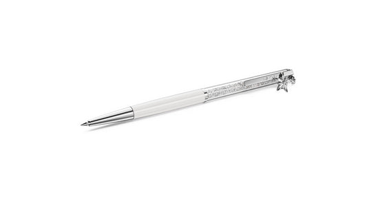 Swarovski 5717136 Penna a sfera Crystalline Bianco Laccato bianco cromato