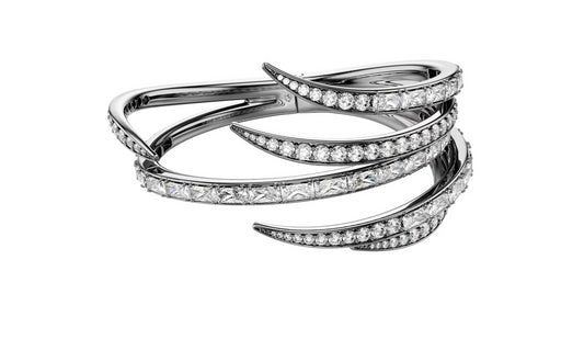 Swarovski 5734980 Bracciale rigido The Vienna Collection Piuma Bianco taglia S