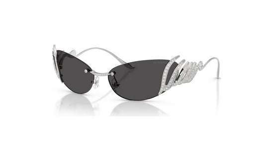 Swarovski 5743534 Occhiali da sole Forma Cat-eye Cigno Tono argentato
