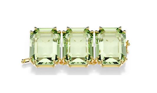 Swarovski 5720630 Extender Millenia Taglio ottagonale Verde Placcato color oro