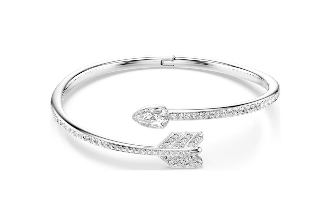 Swarovski 5737262 Bracciale rigido Idyllia Taglio misto Freccia Bianco Tg S