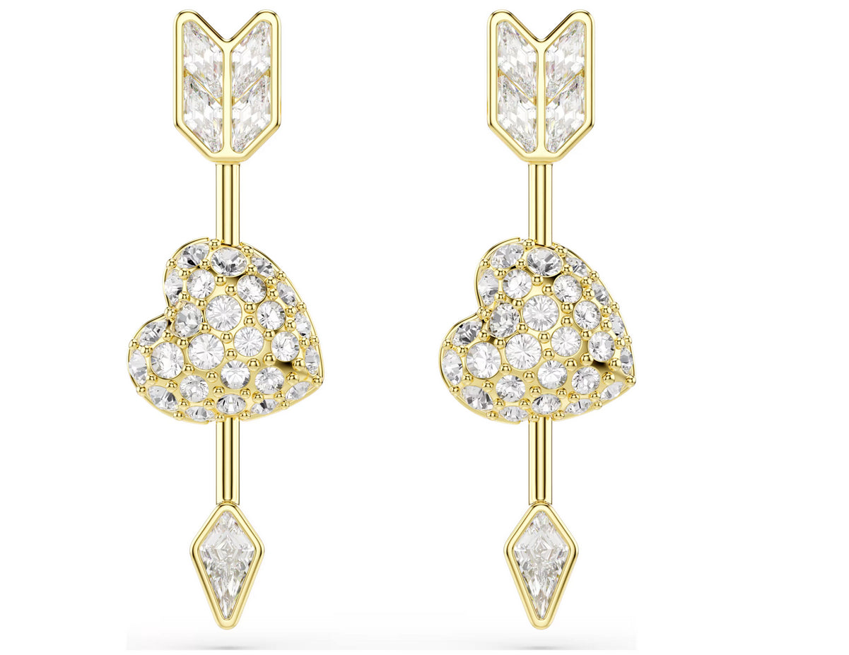 Swarovski 5737295 Orecchini pendenti Idyllia Taglio misto Cuore con freccia