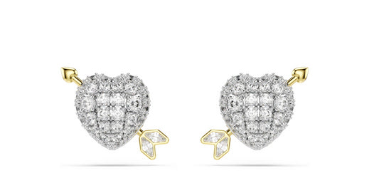 Swarovski 5737298 Orecchini a lobo Idyllia Taglio misto Cuore con freccia