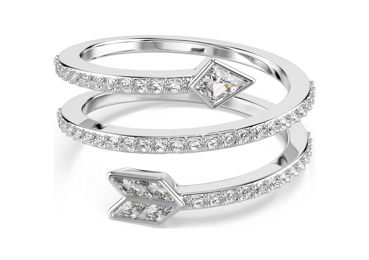 Swarovski 5741527 Anello con motivo Idyllia Taglio misto Freccia Bianco TG 60