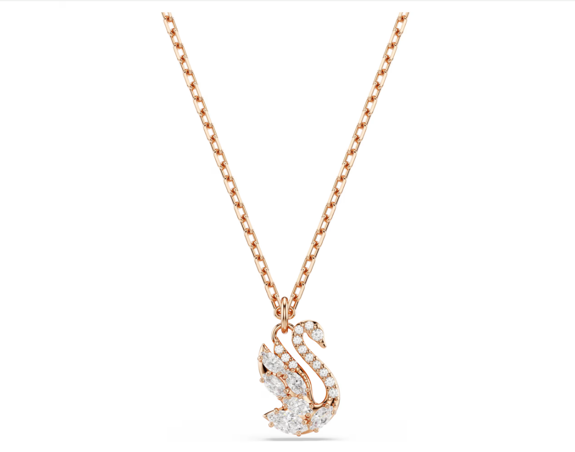 SWAROVSKI 5738203 Pendente Swan Cigno Bianco color oro rosa SW003943