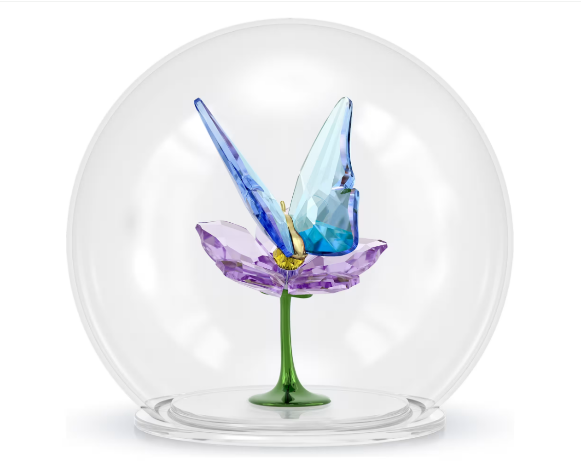 SWAROVSKI 5721543 Idyllia Sfera in Vetro con Farfalla e Fiore SW003958