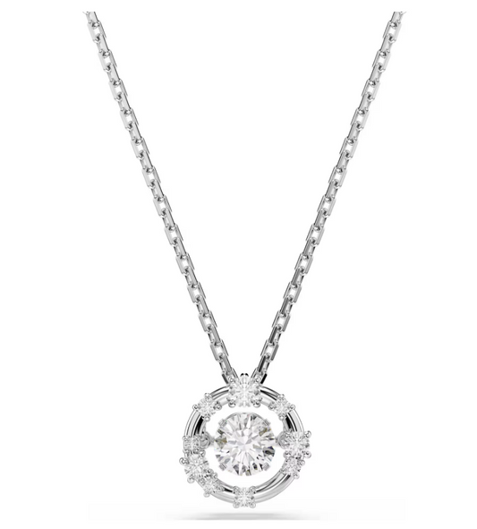 SWAROVSKI 5738247 Pendente Constella Taglio Round Dancing stone Bianco SW004020