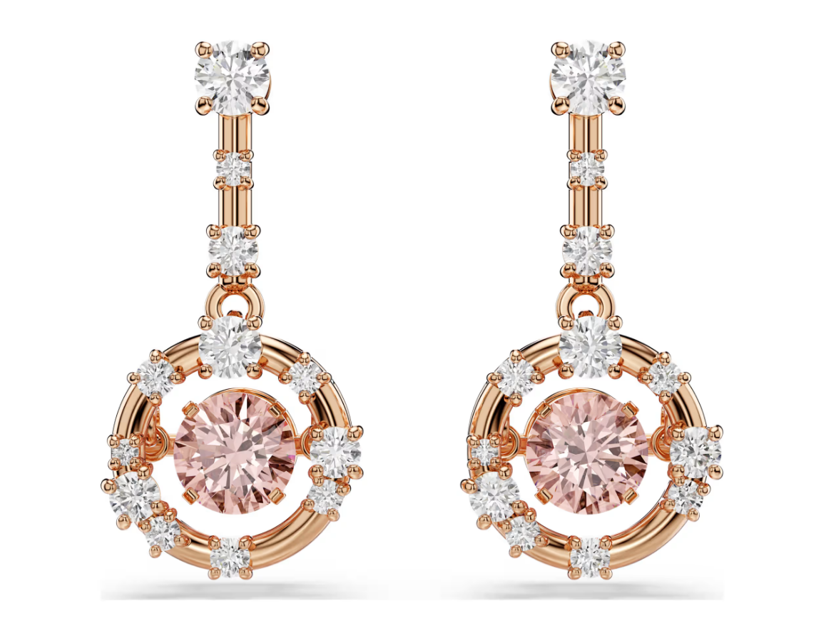 SWAROVSKI 5744239 Orecchini pendenti Constella Rosa Color Oro Rosa SW004022