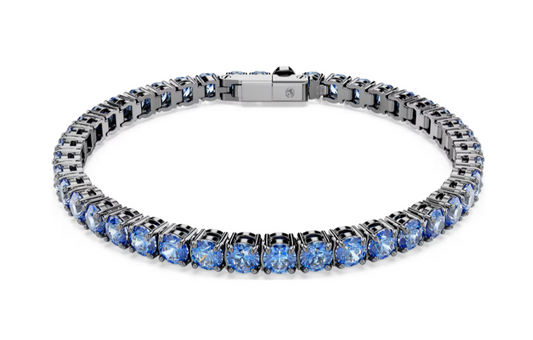 SWAROVSKI 5743438 Bracciale Tennis Matrix Blu Tg S SW004032