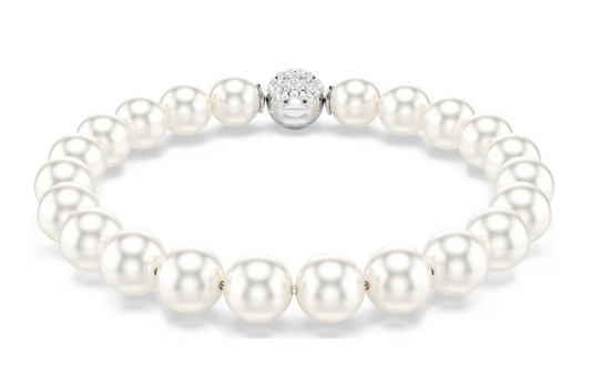 SWAROVSKI 5747747 Braccialetto Matrix Crystal Pearl Bianco SW004062