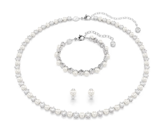 SWAROVSKI 5742040 Set Matrix Crystal Pearl Taglio Round Bianco SW004075