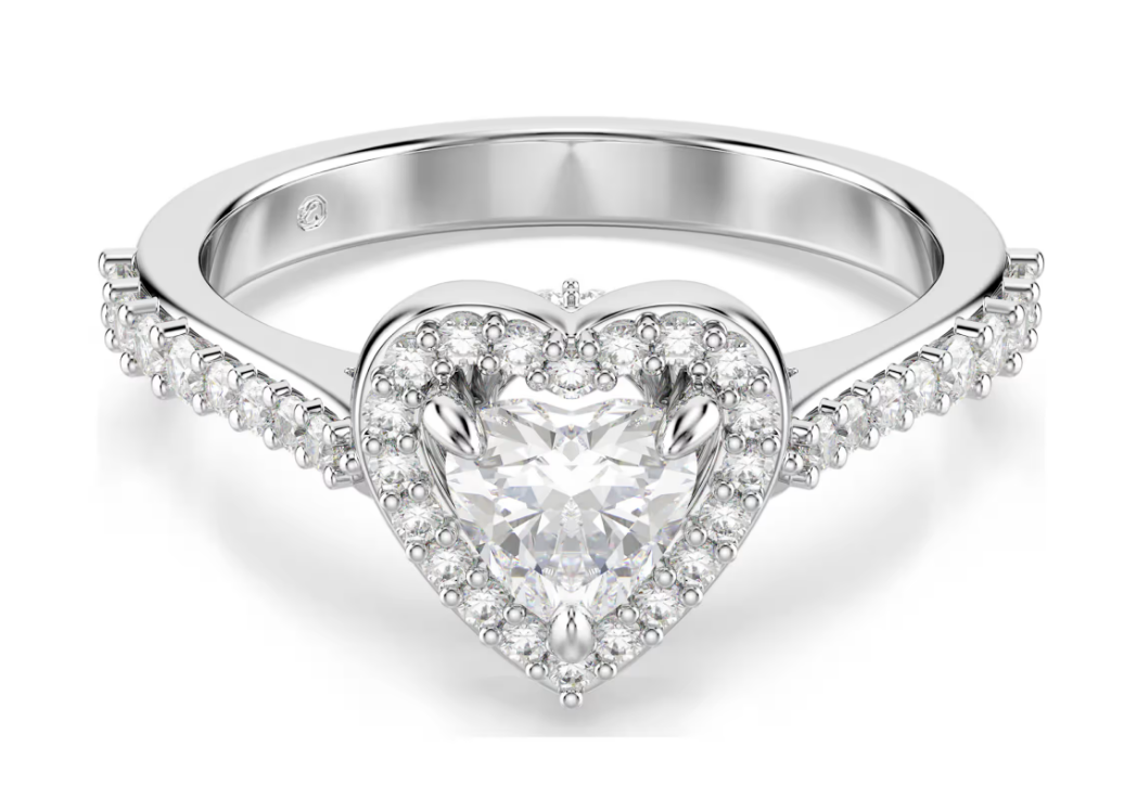 SWAROVSKI 5744047 Anello con motivo Una Angelic Cuore Bianco Tg 52 SW004077