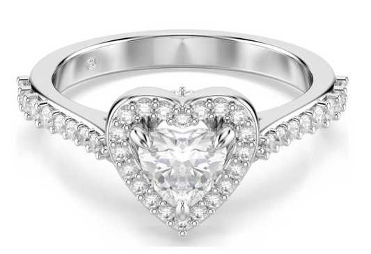 SWAROVSKI 5744046 Anello con motivo Una Angelic Cuore Bianco Tg 55 SW004079