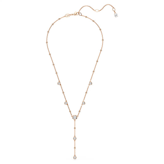 Swarovski 5763813 Collana a Y Imber Bianco, Finitura oro rosa SW004405