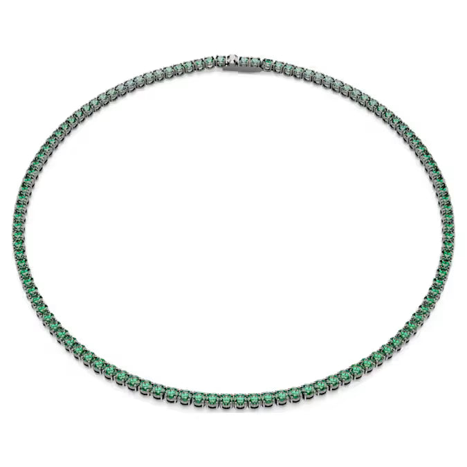 Swarovski 5743471 Collana Tennis Matrix Verde Taglia L SW004184