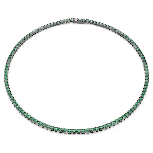 Swarovski 5743471 Collana Tennis Matrix Verde Taglia L SW004184