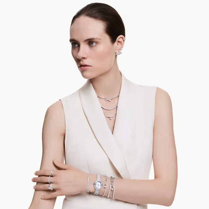 Swarovski 5753572 Orecchini a cerchio Matrix SW004500