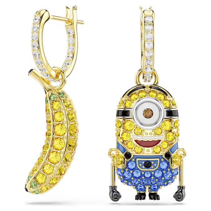 Swarovski 5743382 Orecchini pendenti Minions Stuart and Banana Multicolore SW004216