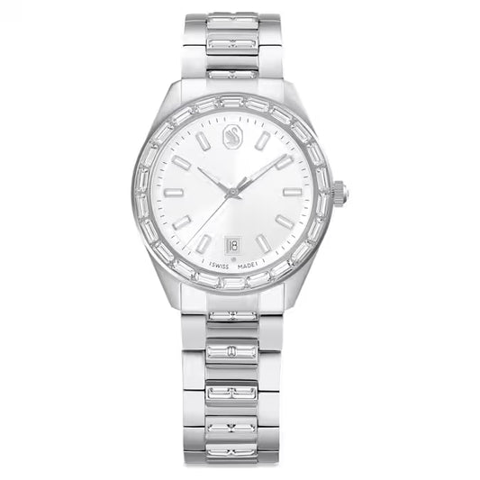 Swarovski 5734665 Orologio Matrix date Tono argentato SW004289