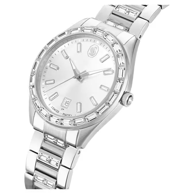 Swarovski 5734665 Orologio Matrix date  Tono argentato SW004289